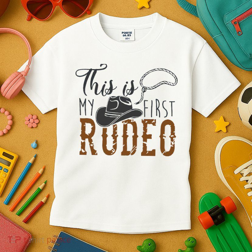 This Actually Is My First Rodeo Kids T-Shirt