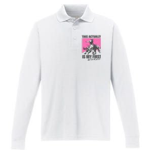 This Actually Is My First Rodeo Performance Long Sleeve Polo