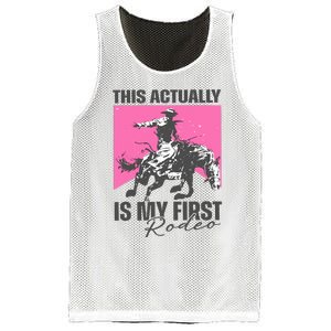 This Actually Is My First Rodeo Mesh Reversible Basketball Jersey Tank