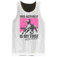 This Actually Is My First Rodeo Mesh Reversible Basketball Jersey Tank