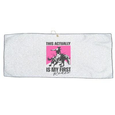This Actually Is My First Rodeo Large Microfiber Waffle Golf Towel