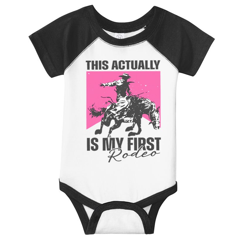 This Actually Is My First Rodeo Infant Baby Jersey Bodysuit