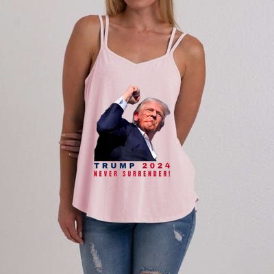 Trump Assassinated Injured In Pennsylvania July 13 2024 Women's Strappy Tank