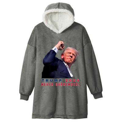 Trump Assassinated Injured In Pennsylvania July 13 2024 Hooded Wearable Blanket