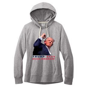 Trump Assassinated Injured In Pennsylvania July 13 2024 Women's Fleece Hoodie