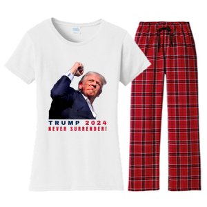 Trump Assassinated Injured In Pennsylvania July 13 2024 Women's Flannel Pajama Set