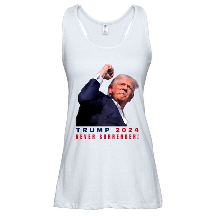 Trump Assassinated Injured In Pennsylvania July 13 2024 Ladies Essential Flowy Tank