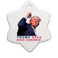 Trump Assassinated Injured In Pennsylvania July 13 2024 Ceramic Star Ornament