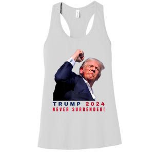 Trump Assassinated Injured In Pennsylvania July 13 2024 Women's Racerback Tank