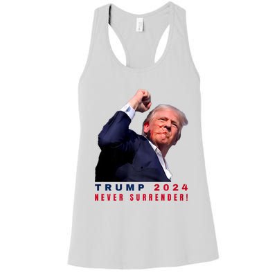 Trump Assassinated Injured In Pennsylvania July 13 2024 Women's Racerback Tank