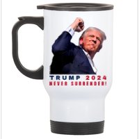 Trump Assassinated Injured In Pennsylvania July 13 2024 Stainless Steel Travel Mug