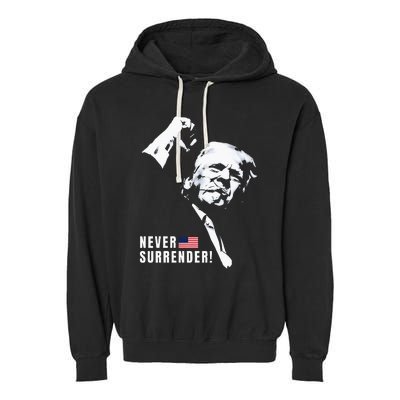 Trump Assassinated Injured In Pennsylvania July 13 2024 Garment-Dyed Fleece Hoodie