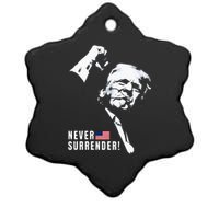 Trump Assassinated Injured In Pennsylvania July 13 2024 Ceramic Star Ornament