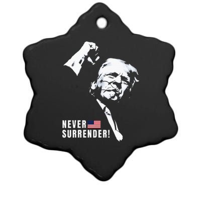 Trump Assassinated Injured In Pennsylvania July 13 2024 Ceramic Star Ornament