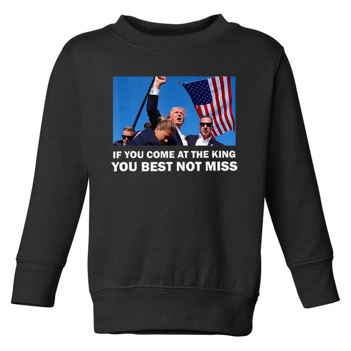 Trump Assassinated Injured In Pennsylvania 2024 Toddler Sweatshirt