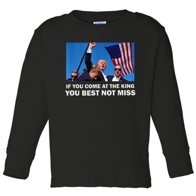 Trump Assassinated Injured In Pennsylvania 2024 Toddler Long Sleeve Shirt