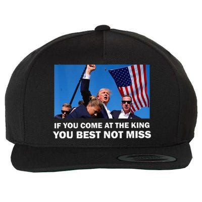 Trump Assassinated Injured In Pennsylvania 2024 Wool Snapback Cap