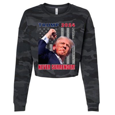 Trump Assassinated Injured In Pennsylvania July 13 2024 Cropped Pullover Crew