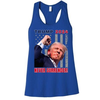 Trump Assassinated Injured In Pennsylvania July 13 2024 Women's Racerback Tank