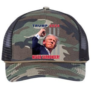 Trump Assassinated Injured In Pennsylvania July 13 2024 Retro Rope Trucker Hat Cap