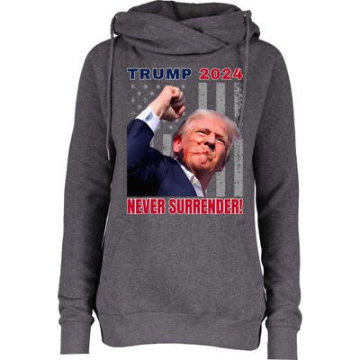 Trump Assassinated Injured In Pennsylvania July 13 2024 Womens Funnel Neck Pullover Hood