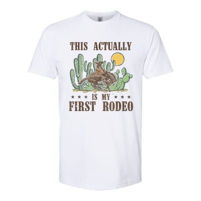 This Actually Is My First Rodeo Western Country Southern Softstyle CVC T-Shirt