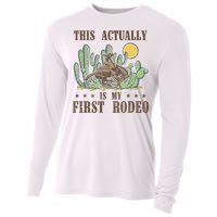 This Actually Is My First Rodeo Western Country Southern Cooling Performance Long Sleeve Crew