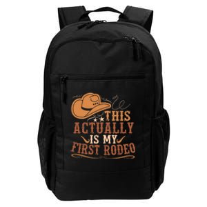 This Actually Is My First Rodeo Cowgirl Bronco Bucking Daily Commute Backpack