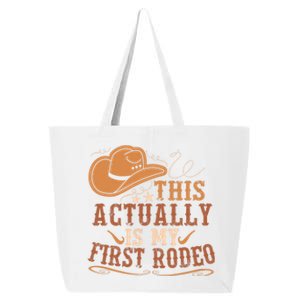 This Actually Is My First Rodeo Cowgirl Bronco Bucking 25L Jumbo Tote