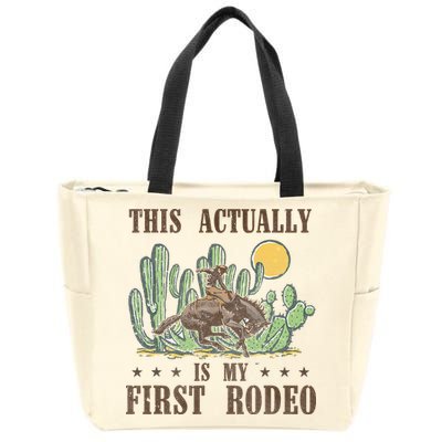 This Actually Is My First Rodeo Western Country Southern Zip Tote Bag