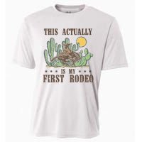 This Actually Is My First Rodeo Western Country Southern Cooling Performance Crew T-Shirt