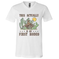 This Actually Is My First Rodeo Western Country Southern V-Neck T-Shirt