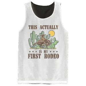 This Actually Is My First Rodeo Western Country Southern Mesh Reversible Basketball Jersey Tank