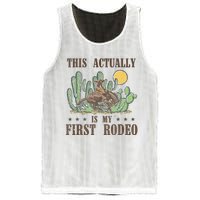 This Actually Is My First Rodeo Western Country Southern Mesh Reversible Basketball Jersey Tank