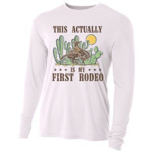 This Actually Is My First Rodeo Western Country Southern Cooling Performance Long Sleeve Crew