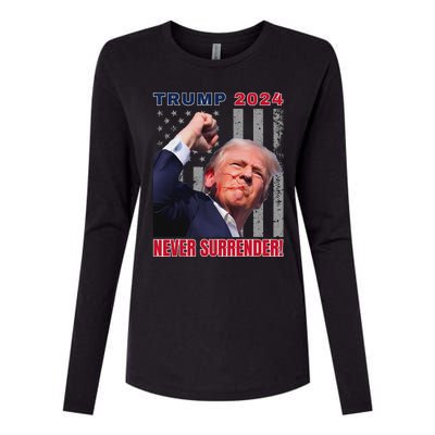 Trump Assassinated Injured Pennsylvania 2024 Design Womens Cotton Relaxed Long Sleeve T-Shirt