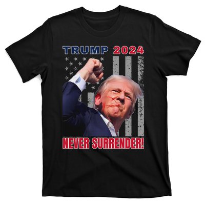 Trump Assassinated Injured Pennsylvania 2024 Design T-Shirt