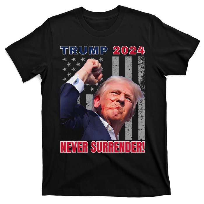 Trump Assassinated Injured Pennsylvania 2024 Design T-Shirt