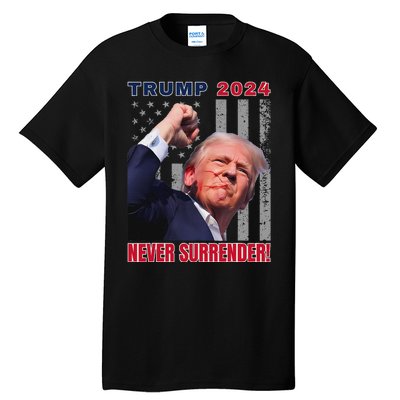 Trump Assassinated Injured Pennsylvania 2024 Design Tall T-Shirt