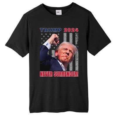 Trump Assassinated Injured Pennsylvania 2024 Design Tall Fusion ChromaSoft Performance T-Shirt