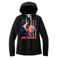 Trump Assassinated Injured Pennsylvania 2024 Design Women's Fleece Hoodie