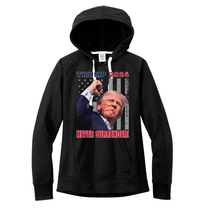 Trump Assassinated Injured Pennsylvania 2024 Design Women's Fleece Hoodie