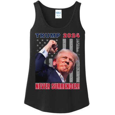 Trump Assassinated Injured Pennsylvania 2024 Design Ladies Essential Tank