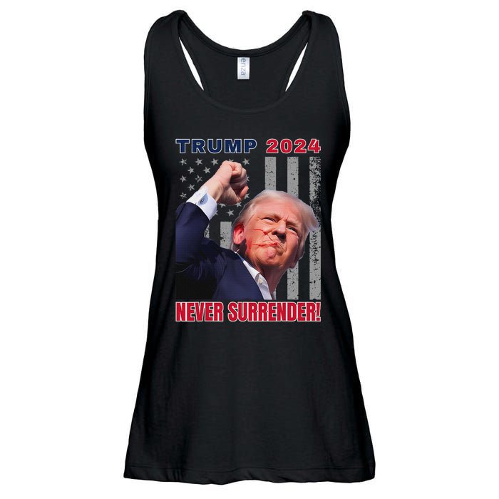 Trump Assassinated Injured Pennsylvania 2024 Design Ladies Essential Flowy Tank