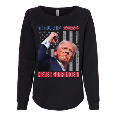 Trump Assassinated Injured Pennsylvania 2024 Design Womens California Wash Sweatshirt