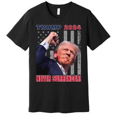 Trump Assassinated Injured Pennsylvania 2024 Design Premium T-Shirt