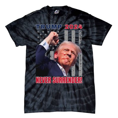 Trump Assassinated Injured Pennsylvania 2024 Design Tie-Dye T-Shirt