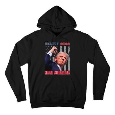 Trump Assassinated Injured Pennsylvania 2024 Design Tall Hoodie