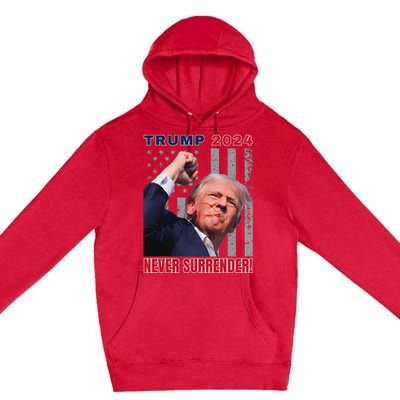 Trump Assassinated Injured Pennsylvania 2024 Design Premium Pullover Hoodie