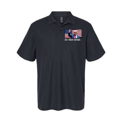 Trump As I Was Saying Trump His Speech Trump Vance Vintage Softstyle Adult Sport Polo